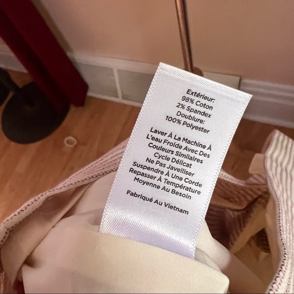 Talbots: NWT Red, Cream and Black Textured Horizontal Striped Dress Size 10 - Picture 10 of 13